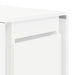 Masă de dining 2 pcs 140 x 80 x 77 cm Lemn prelucrat Alb - WALTI WALTI