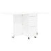 Masă de dining 2 pcs 140 x 80 x 77 cm Lemn prelucrat Alb - WALTI WALTI