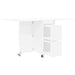 Masă de dining 2 pcs 140 x 80 x 77 cm Lemn prelucrat Alb - WALTI WALTI