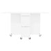 Masă de dining 2 pcs 140 x 80 x 77 cm Lemn prelucrat Alb - WALTI WALTI