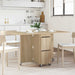 Masă de dining 2 pcs 140 x 80 x 77 cm Lemn prelucrat - WALTI WALTI