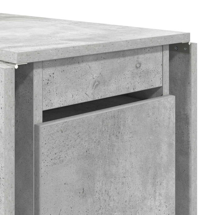 Masă de dining 2 pcs 140 x 80 x 77 cm Lemn prelucrat Gri Beton - WALTI WALTI