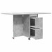 Masă de dining 2 pcs 140 x 80 x 77 cm Lemn prelucrat Gri Beton - WALTI WALTI