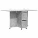Masă de dining 2 pcs 140 x 80 x 77 cm Lemn prelucrat Gri Beton - WALTI WALTI