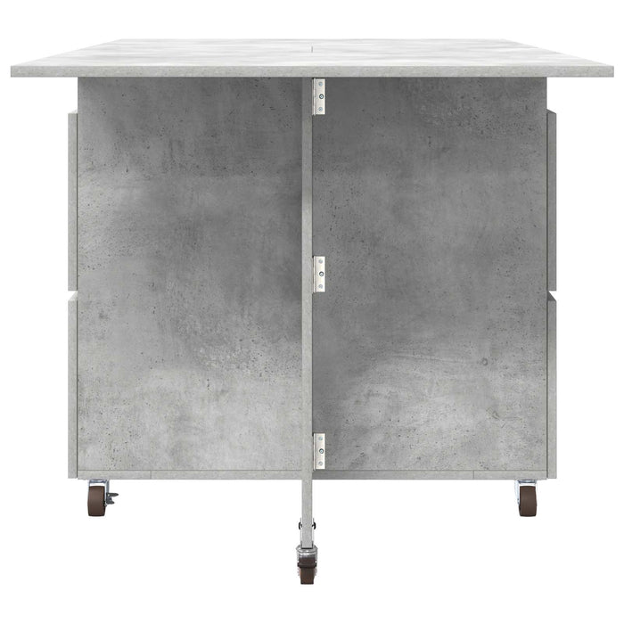 Masă de dining 2 pcs 140 x 80 x 77 cm Lemn prelucrat Gri Beton - WALTI WALTI
