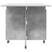 Masă de dining 2 pcs 140 x 80 x 77 cm Lemn prelucrat Gri Beton - WALTI WALTI