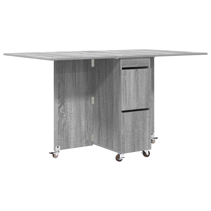 Masă de dining 2 pcs 140 x 80 x 77 cm Lemn prelucrat Sonoma gri - WALTI WALTI