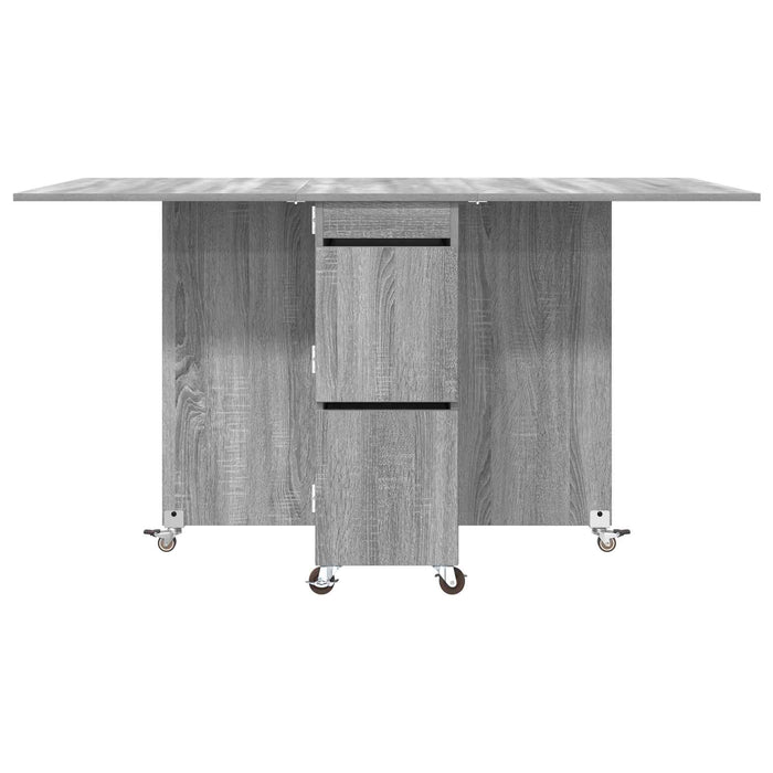 Masă de dining 2 pcs 140 x 80 x 77 cm Lemn prelucrat Sonoma gri - WALTI WALTI