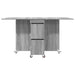 Masă de dining 2 pcs 140 x 80 x 77 cm Lemn prelucrat Sonoma gri - WALTI WALTI