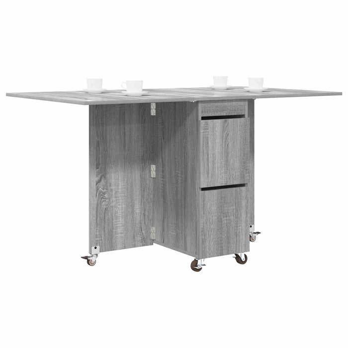 Masă de dining 2 pcs 140 x 80 x 77 cm Lemn prelucrat Sonoma gri - WALTI WALTI