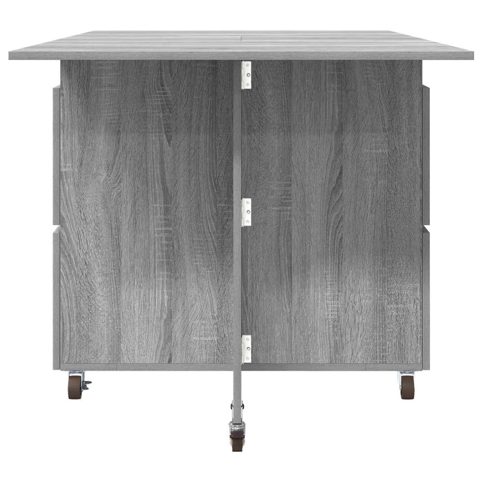 Masă de dining 2 pcs 140 x 80 x 77 cm Lemn prelucrat Sonoma gri - WALTI WALTI