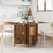 Masă de dining 2 pcs 140 x 80 x 77 cm Lemn prelucrat Lemn vechi - WALTI WALTI