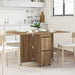 Masă de dining 2 pcs 140 x 80 x 77 cm Lemn prelucrat - WALTI WALTI