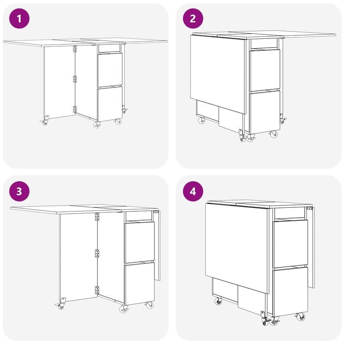 Masă de dining 2 pcs 140 x 80 x 77 cm Lemn prelucrat - WALTI WALTI