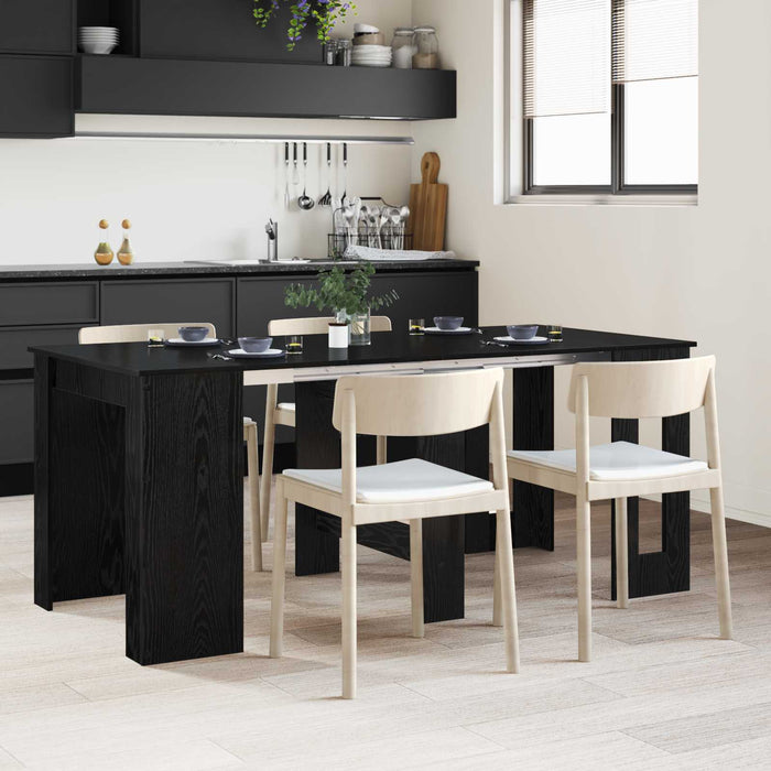 Masă de dining 180 x 85 x 75 cm Lemn prelucrat Stejar Negru - WALTI WALTI