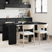 Masă de dining 180 x 85 x 75 cm Lemn prelucrat Stejar Negru - WALTI WALTI