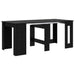 Masă de dining 180 x 85 x 75 cm Lemn prelucrat Stejar Negru - WALTI WALTI