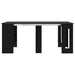 Masă de dining 180 x 85 x 75 cm Lemn prelucrat Stejar Negru - WALTI WALTI
