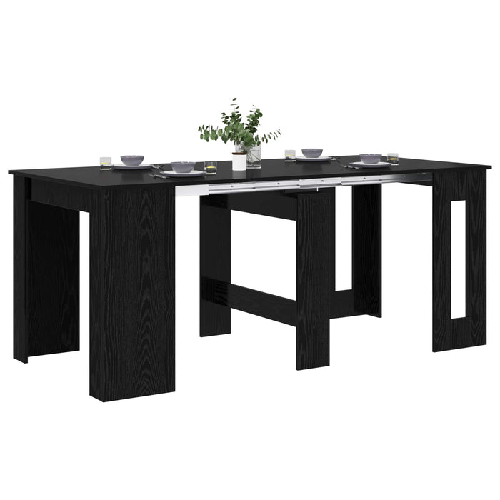 Masă de dining 180 x 85 x 75 cm Lemn prelucrat Stejar Negru - WALTI WALTI