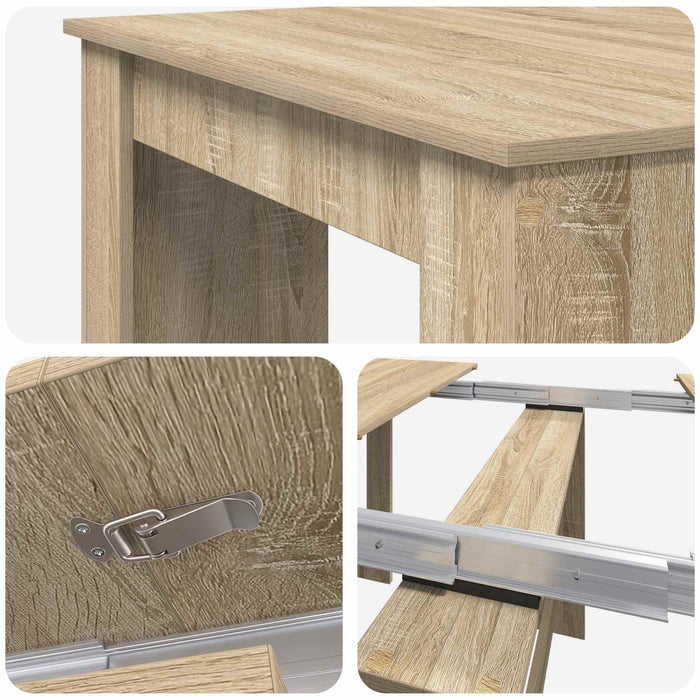 Masă de dining 180 x 85 x 75 cm Lemn prelucrat Stejar Sonoma - WALTI WALTI