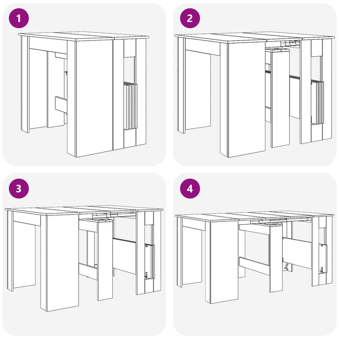 Masă de dining 180 x 85 x 75 cm Lemn prelucrat Sonoma gri - WALTI WALTI
