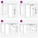 Masă de dining 180 x 85 x 75 cm Lemn prelucrat Sonoma gri - WALTI WALTI
