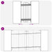 Masă de dining 180 x 85 x 75 cm Lemn prelucrat Sonoma gri - WALTI WALTI