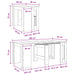 Masă de dining 180 x 85 x 75 cm Lemn prelucrat Sonoma gri - WALTI WALTI
