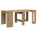 Masă de dining 180 x 85 x 75 cm Lemn prelucrat Stejar Artizanal - WALTI WALTI
