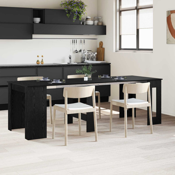 Masă de dining 240 x 85 x 75 cm Lemn prelucrat Stejar Negru - WALTI WALTI