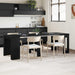 Masă de dining 240 x 85 x 75 cm Lemn prelucrat Stejar Negru - WALTI WALTI