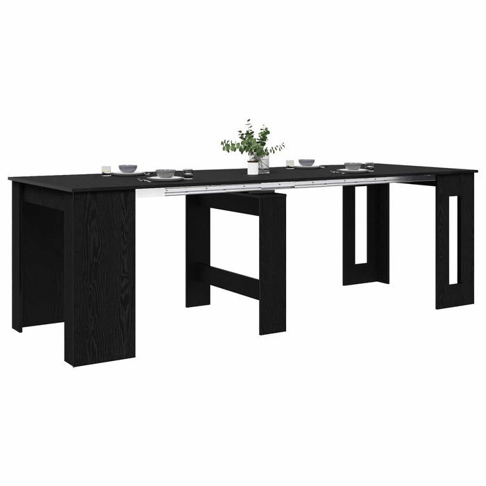 Masă de dining 240 x 85 x 75 cm Lemn prelucrat Stejar Negru - WALTI WALTI