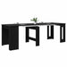 Masă de dining 240 x 85 x 75 cm Lemn prelucrat Stejar Negru - WALTI WALTI