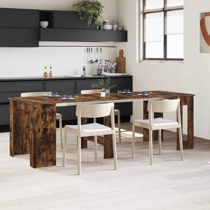 Masă de dining 240 x 85 x 75 cm Lemn prelucrat Stejar fumuriu - WALTI WALTI