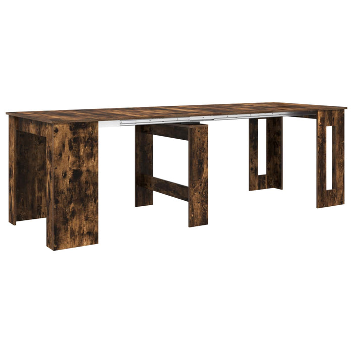 Masă de dining 240 x 85 x 75 cm Lemn prelucrat Stejar fumuriu - WALTI WALTI