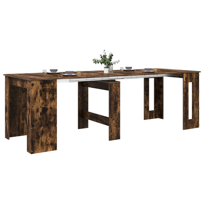 Masă de dining 240 x 85 x 75 cm Lemn prelucrat Stejar fumuriu - WALTI WALTI