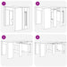Masă de dining 240 x 85 x 75 cm Lemn prelucrat Sonoma gri - WALTI WALTI