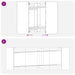 Masă de dining 240 x 85 x 75 cm Lemn prelucrat Sonoma gri - WALTI WALTI