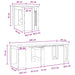 Masă de dining 240 x 85 x 75 cm Lemn prelucrat Sonoma gri - WALTI WALTI