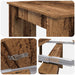 Masă de dining 240 x 85 x 75 cm Lemn prelucrat Lemn vechi - WALTI WALTI