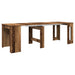 Masă de dining 240 x 85 x 75 cm Lemn prelucrat Lemn vechi - WALTI WALTI