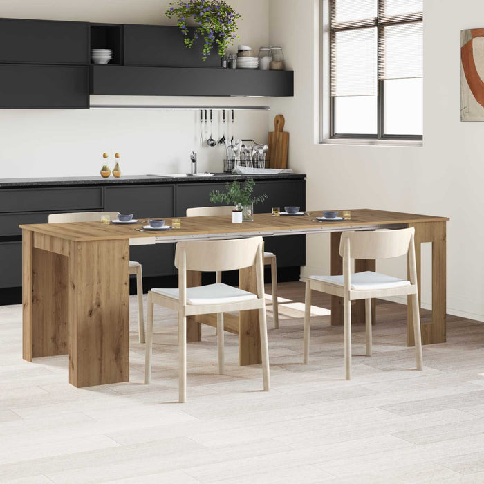 Masă de dining 240 x 85 x 75 cm Lemn prelucrat Stejar Artizanal - WALTI WALTI
