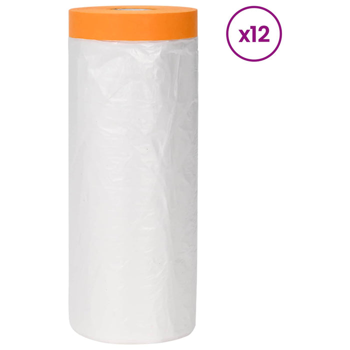 Foie de praf cu bandă adezivă 12 pcs Transparent 240 x 2000 cm - WALTI WALTI