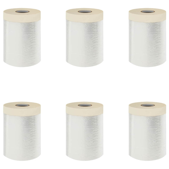 Folie de Praful cu Bandă Adezivă 6 pcs Transparent 55 x 3300 cm - WALTI WALTI