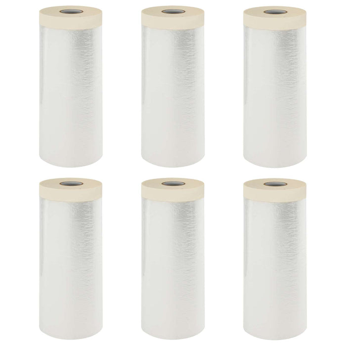 Folie de Praful cu Bandă Adezivă 6 pcs 110 x 3300 cm HDPE - WALTI WALTI