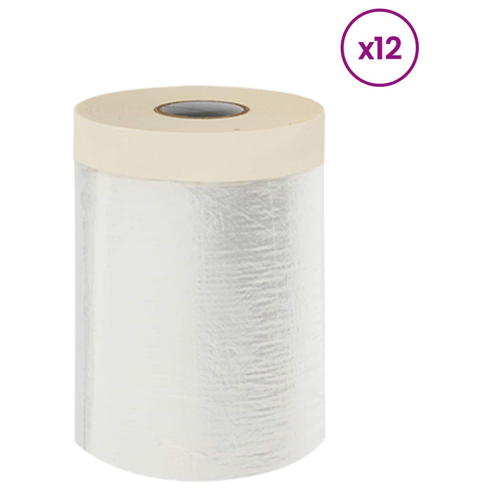 Folie de Praful cu Bandă Adezivă 12 pcs 55 x 3300 cm HDPE - WALTI WALTI