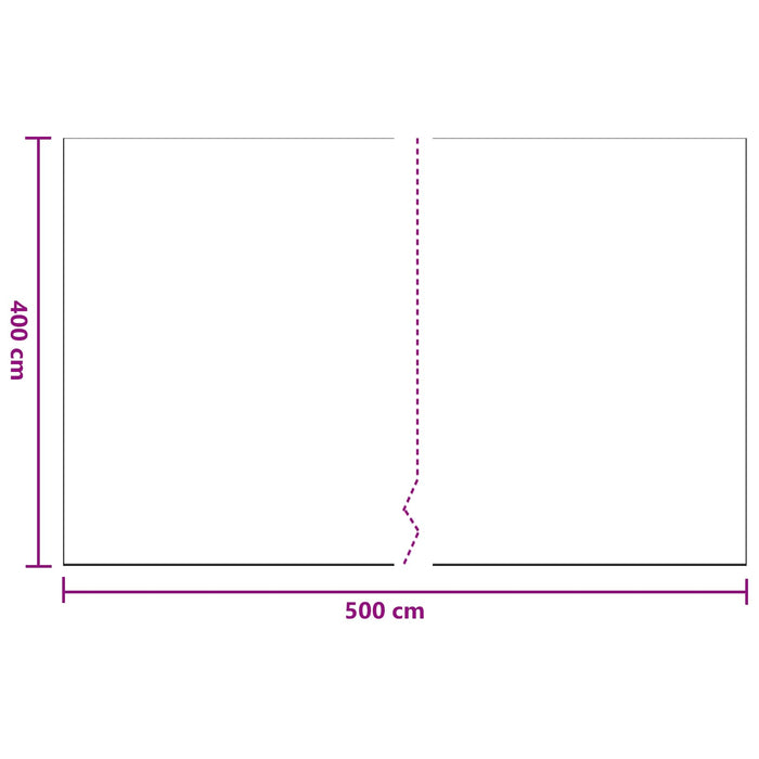 Foaie de praf 6 pcs Transparent 400 x 500 cm HDPE - WALTI WALTI