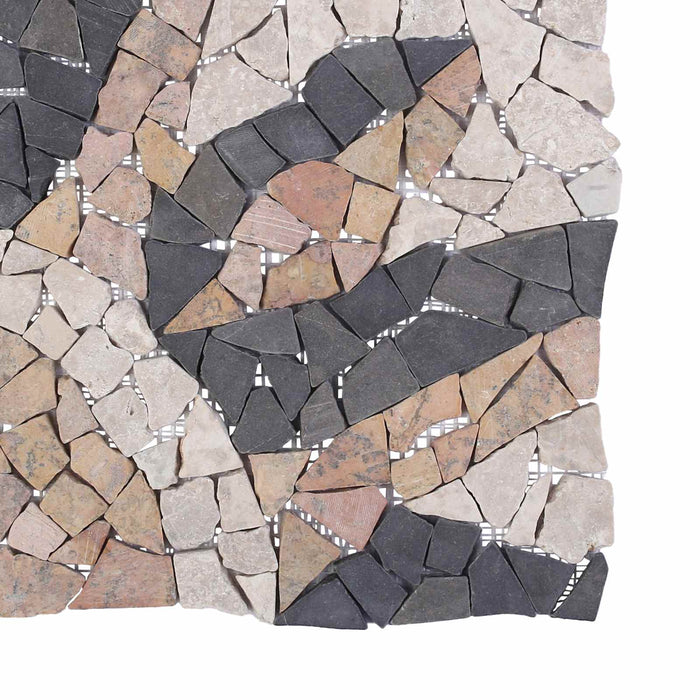 Placi de mozaic cu model de soare Multicolour 120 x 120 cm WALTI