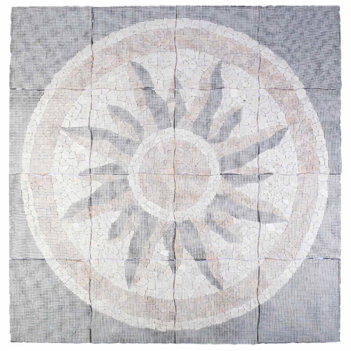 Placi de mozaic cu model de soare Multicolour 120 x 120 cm WALTI