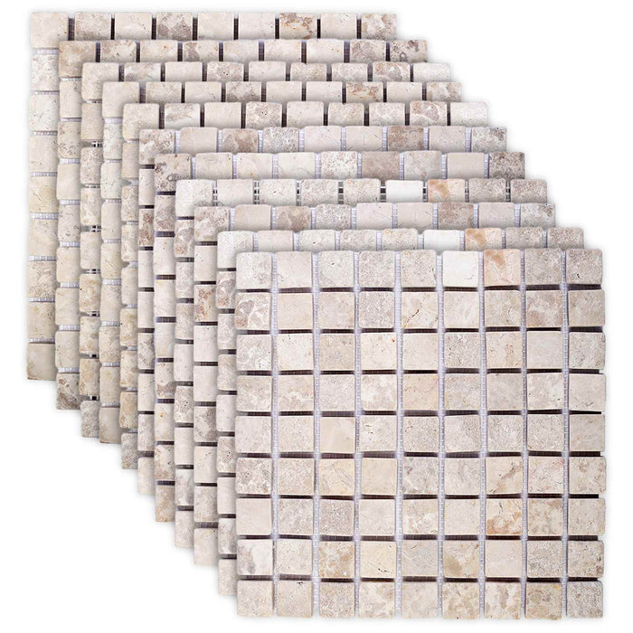 Plăci de mosaic Crem 30 x 30 cm Marmură WALTI